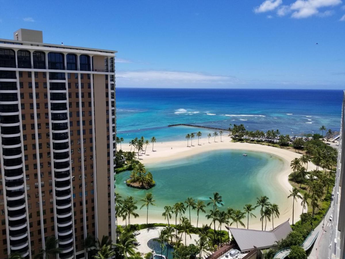 Ilikai Tower One Bedroom Lagoon View Waikiki Condos With Lanai & Free Wifi Honolulu Pokój zdjęcie