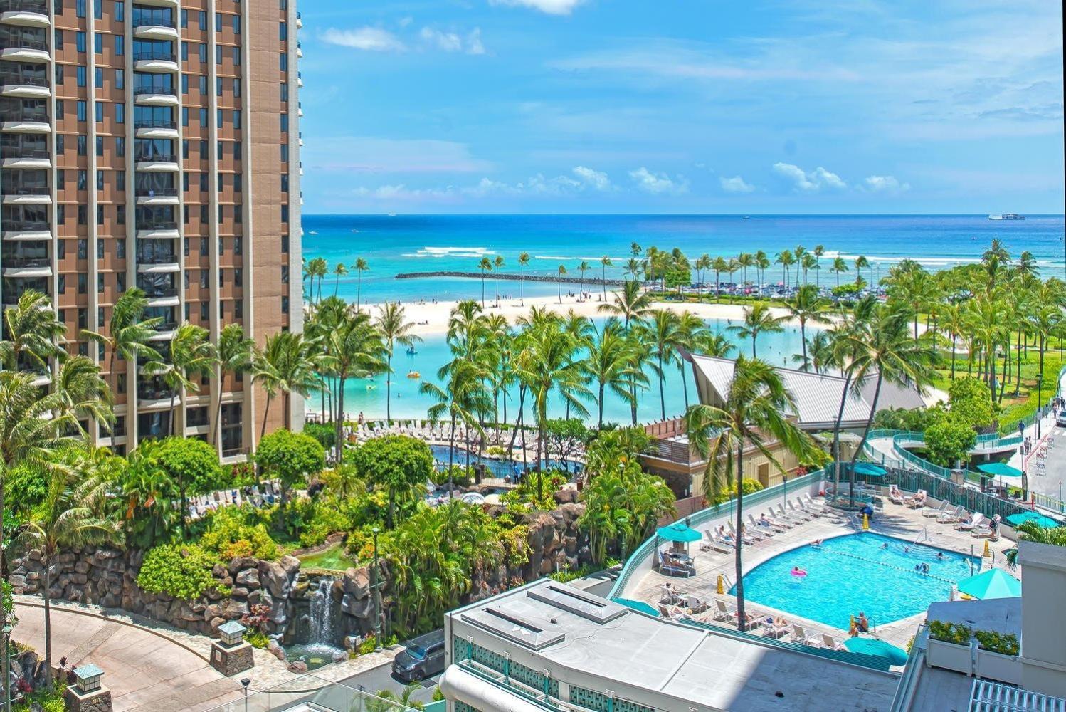 Ilikai Tower One Bedroom Lagoon View Waikiki Condos With Lanai & Free Wifi Honolulu Pokój zdjęcie