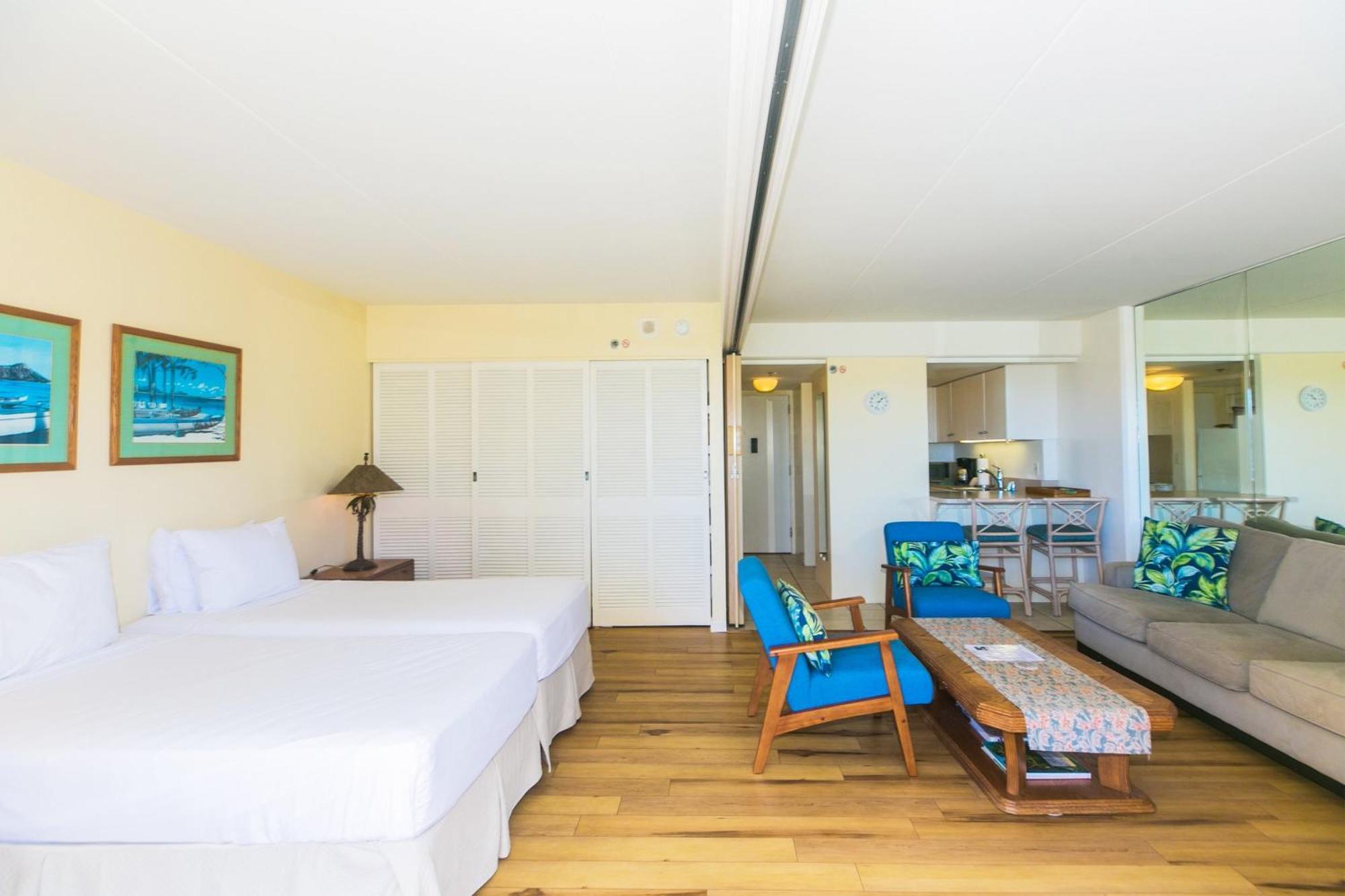 Ilikai Tower One Bedroom Lagoon View Waikiki Condos With Lanai & Free Wifi Honolulu Pokój zdjęcie
