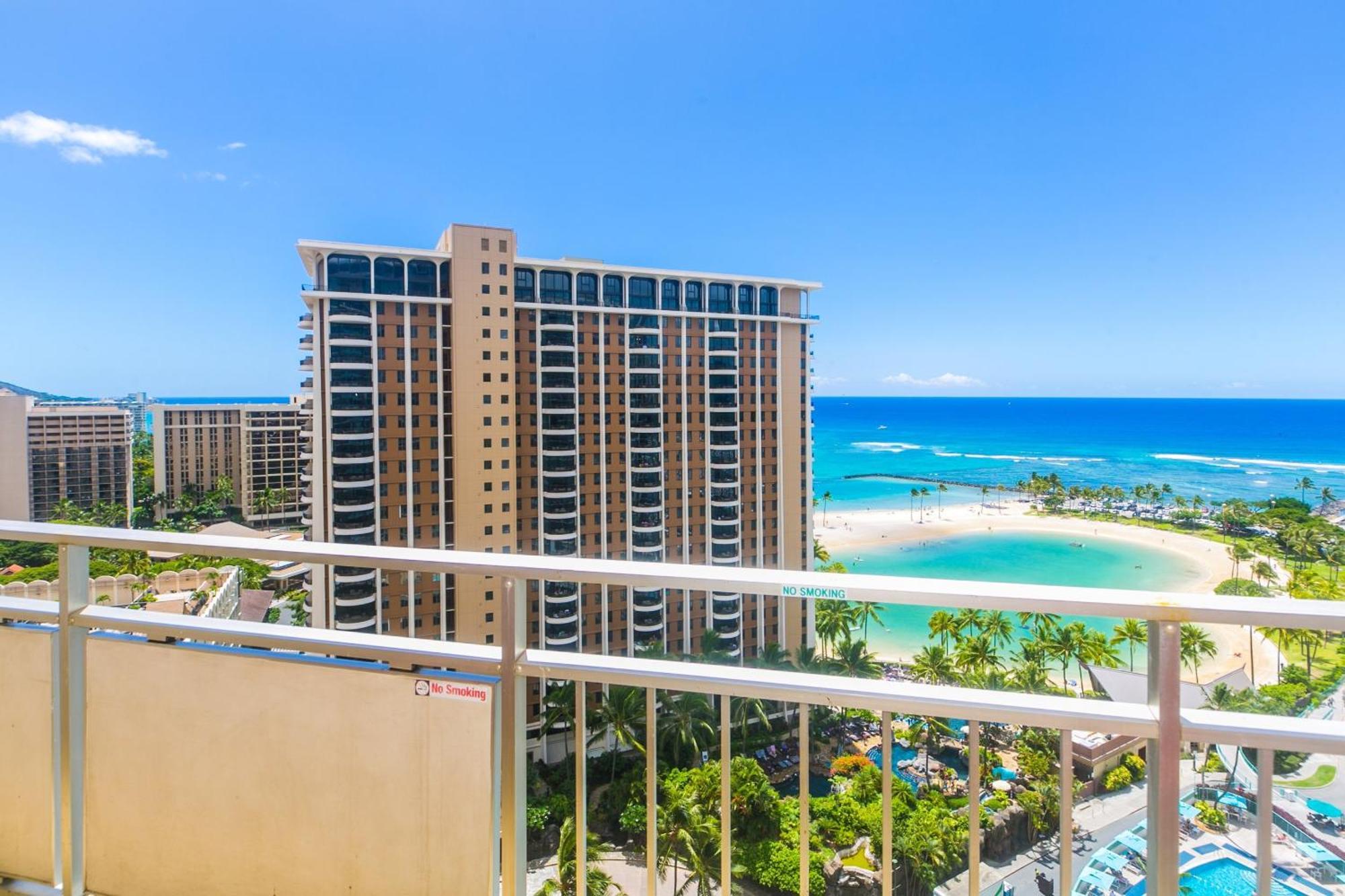Ilikai Tower One Bedroom Lagoon View Waikiki Condos With Lanai & Free Wifi Honolulu Pokój zdjęcie