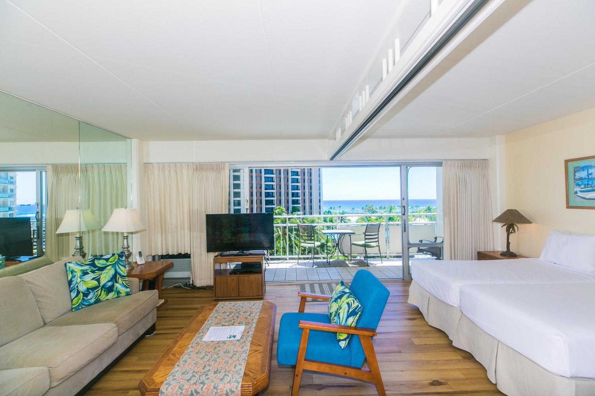 Ilikai Tower One Bedroom Lagoon View Waikiki Condos With Lanai & Free Wifi Honolulu Pokój zdjęcie