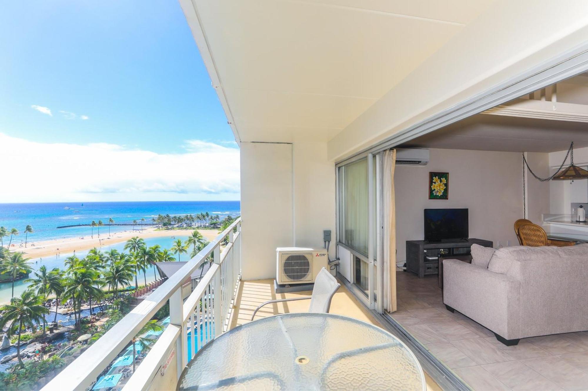 Ilikai Tower One Bedroom Lagoon View Waikiki Condos With Lanai & Free Wifi Honolulu Pokój zdjęcie