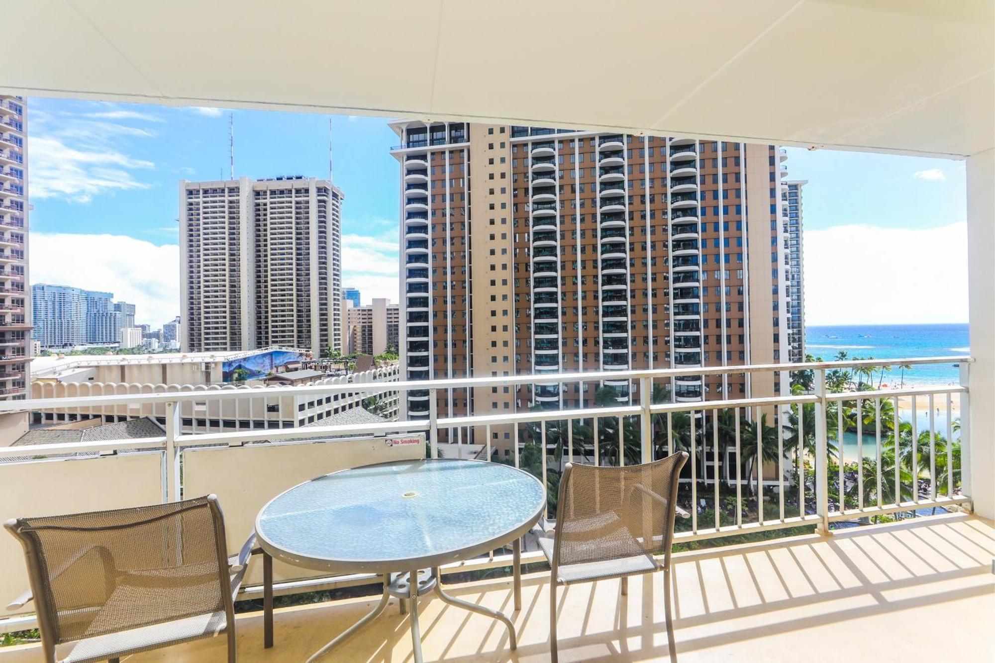 Ilikai Tower One Bedroom Lagoon View Waikiki Condos With Lanai & Free Wifi Honolulu Pokój zdjęcie